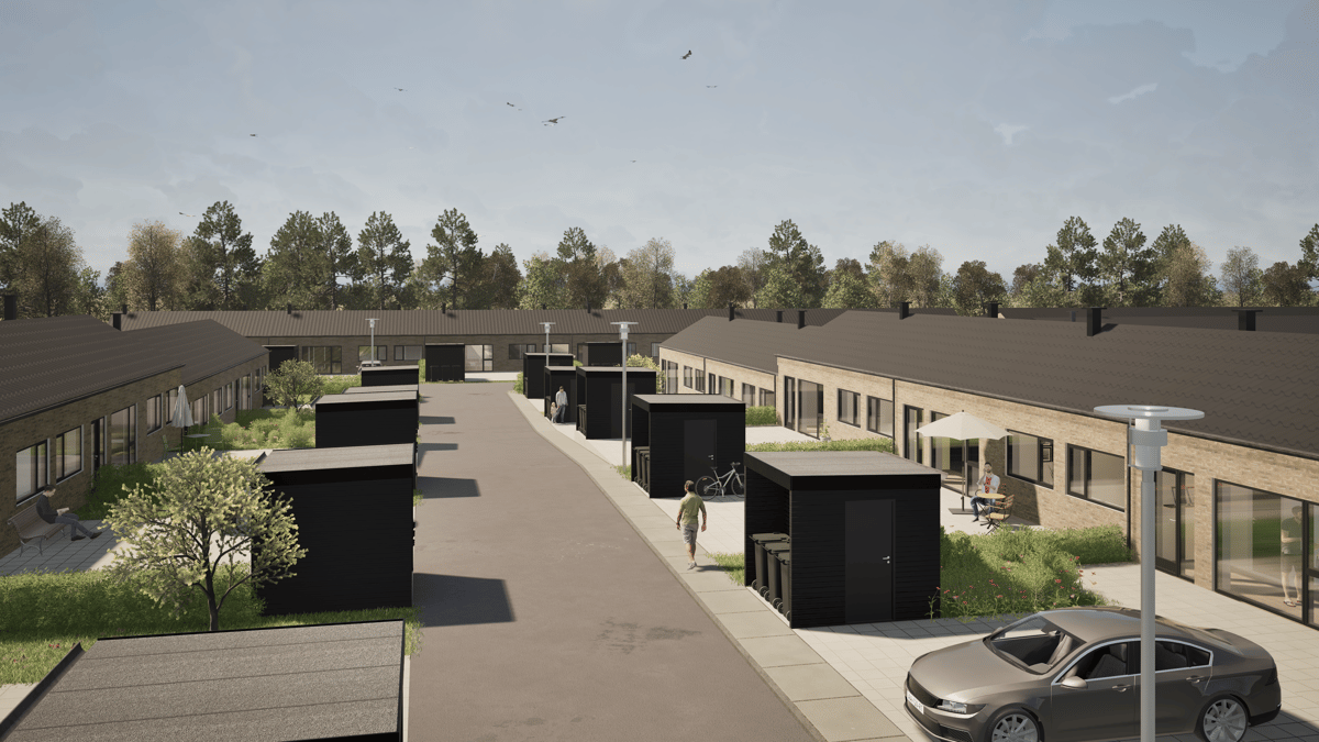 Gaderum og forhaver (3D Visualisering)