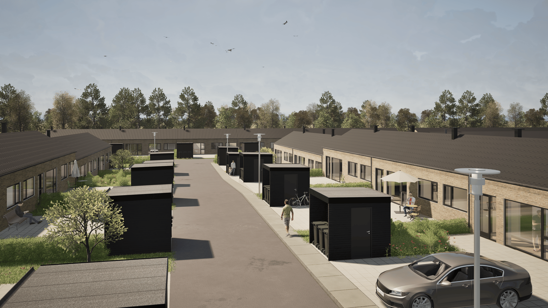 Projektudvikling af boligområde og moderne rækkehuse